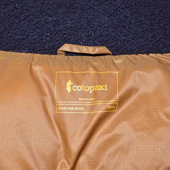 Cotopaxi Solazo 800 Fill Goose Down puffer vest womens XL Chestun Sangria NEW - Picture 6 of 10